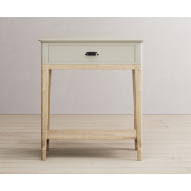 Ancona Oak and Soft Green Painted Console Table