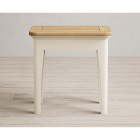 Bridstow Oak and Cream Painted Dressing table Stool