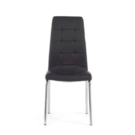 Enzo Black Faux Leather Dining Chairs