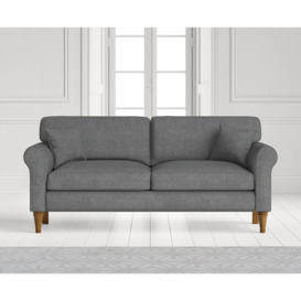 Darwin Charcoal Grey Fabric Three Seater Sofa