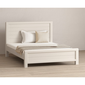 Bradwell Oak and Signal White Painted King Size Bed