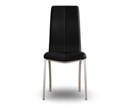 Marco Black Set of 2 Faux Leather Dining Chairs