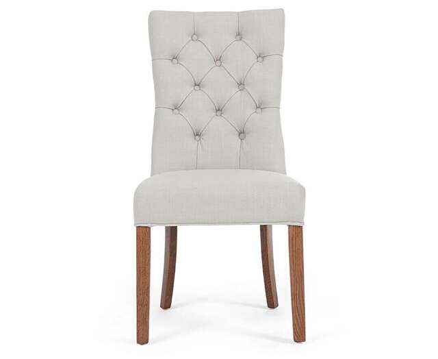 Francois Natural Set of 2 Fabric Dining Chairs