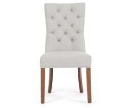 Francois Natural Set of 2 Fabric Dining Chairs