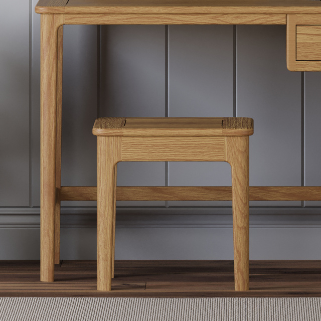 brown dressing table stool Sandy Dressing Table Stool main image 1