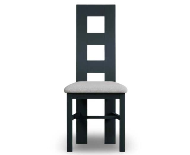Painted Light Grey Set of 2 Painted Dining Chairs