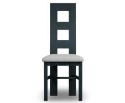 Painted Light Grey Set of 2 Painted Dining Chairs