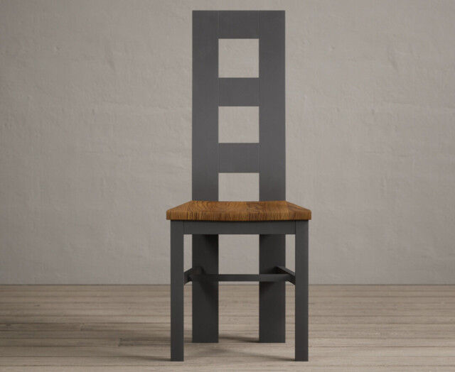 Rustic Oak Painted Chairs
