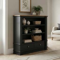 Lawson Oak and Charcoal Grey Painted Small Bookcase