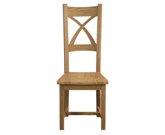 Natural Oak Set of 2 Oak Dining Chairs