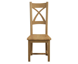 Natural Oak Set of 2 Oak Dining Chairs