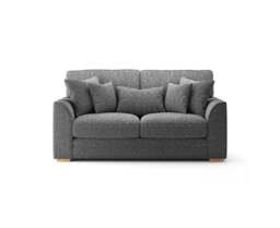 Jasper Charcoal Chenille Fabric 2 Seater Sofa
