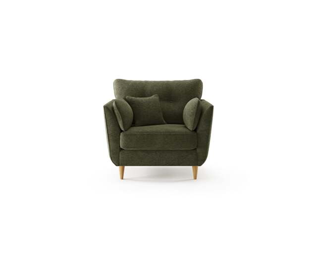 Capri Emerald Boucle Fabric Armchair