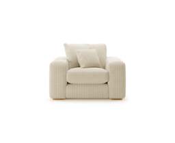 Milan Ivory Fabric Armchair