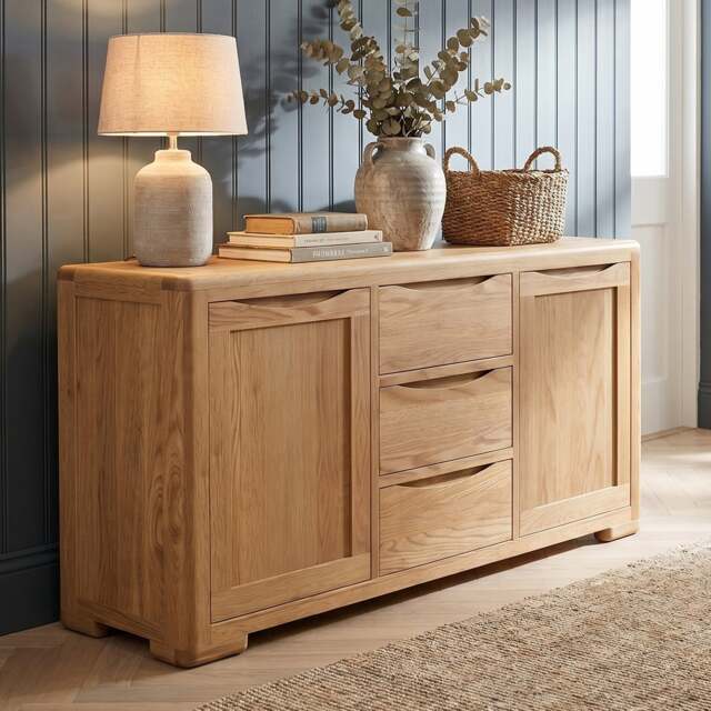 Harper Solid Oak Extra Large Sideboard