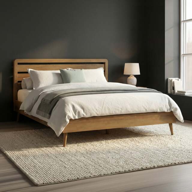 Rosa Solid Oak Super King Bed