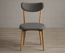 Nordic Grey Set of 2 Solid Wood Dining Chairs