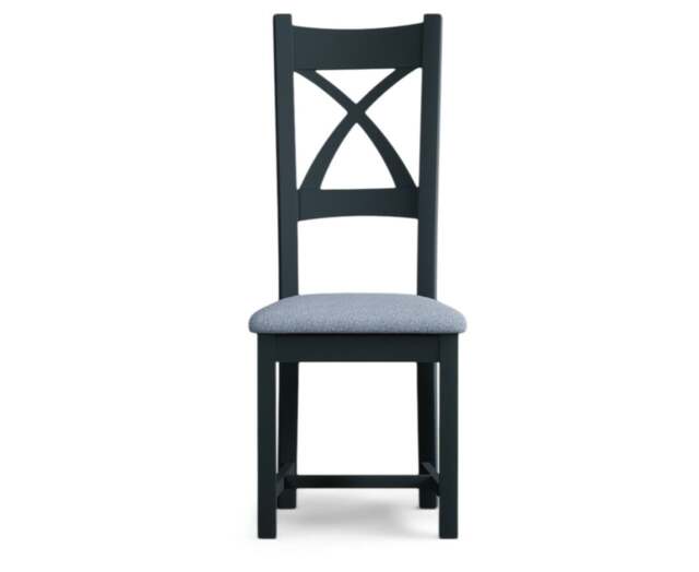 Painted Blue Set of 2 Painted Dining Chairs