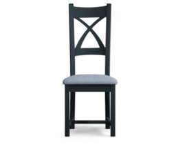 Painted Blue Set of 2 Painted Dining Chairs