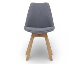 Orson Dark Grey Set of 2 Fabric Dining Chairs