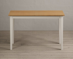 Kendal 115cm Solid Oak and Cream Painted Dining Table