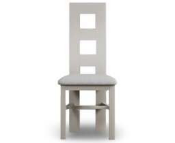 Painted Light Grey Set of 2 Painted Dining Chairs