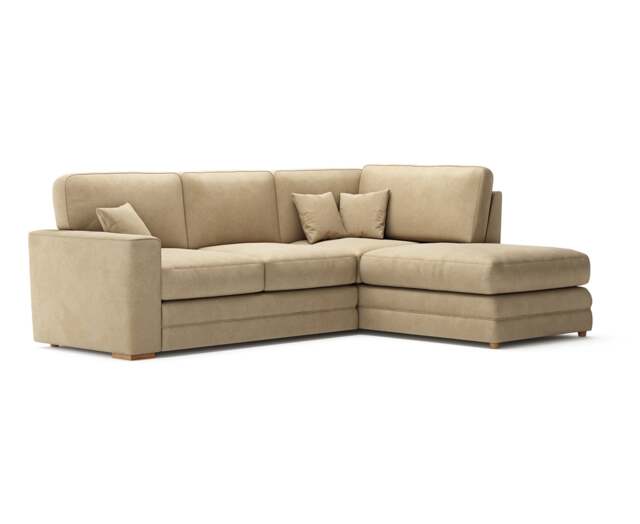 Madden Biscuit Fabric Right Hand Facing Corner Sofa