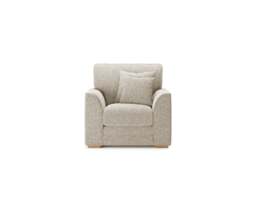 Jasper Natural Chenille Fabric Armchair