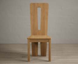 Lucca Oak Set of 2 Fabric Dining Chairs