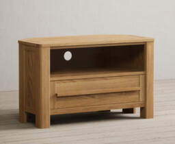 Eclipse Solid Oak Corner TV Cabinet