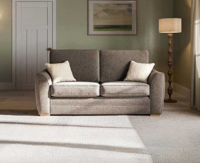 Bella Mocha Fabric 2 Seater Sofa