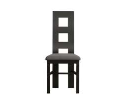 Painted Charcoal Grey Set of 2 Painted Dining Chairs
