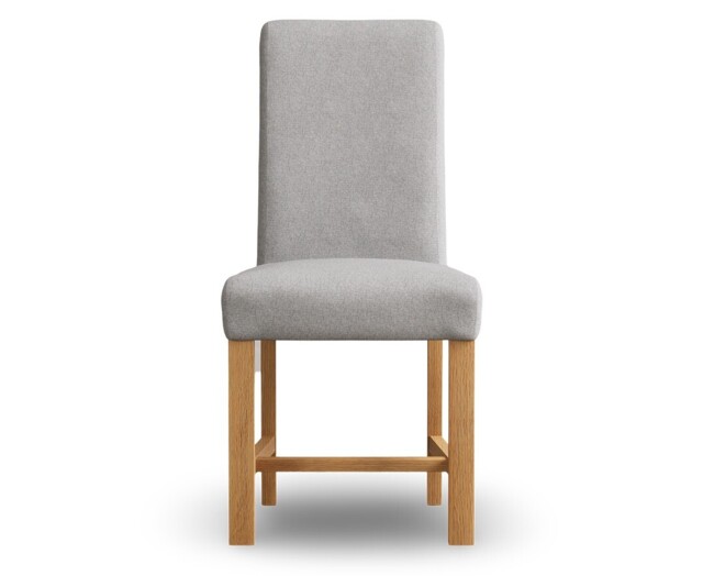 Braced Grey Set of 2 Fabric Dining Chairs