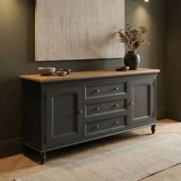 Francis Oak and Charcoal Grey Painted Extra Large Sideboard