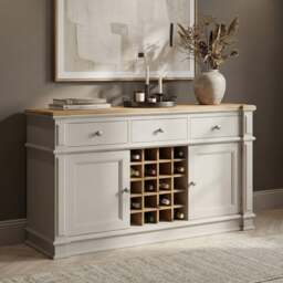 Lawson Oak and Soft White Painted Large Sideboard