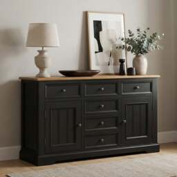 Charlton Oak and Black Painted Large Sideboard