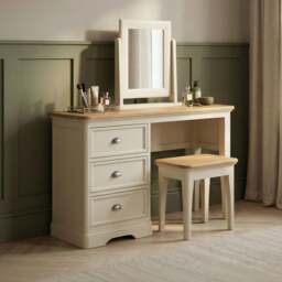 Madley Oak and Cream Painted Dressing Table Set
