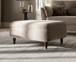 Capri Mushroom Fabric Footstool