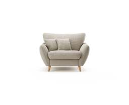 Palma Natural Chenille Fabric Armchair