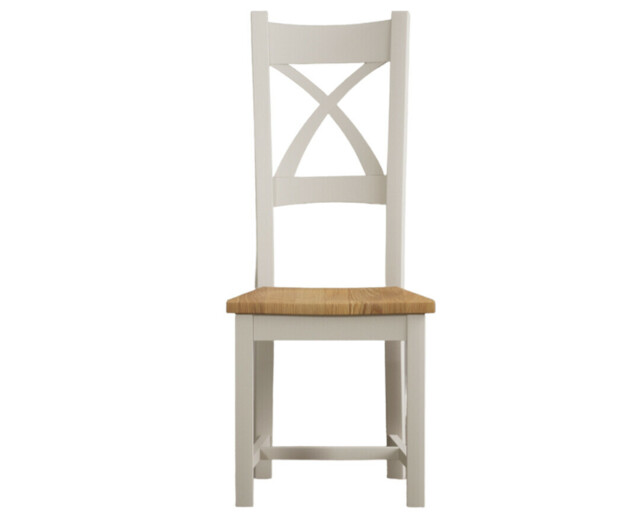 Painted Oak Set of 2 Painted Dining Chairs