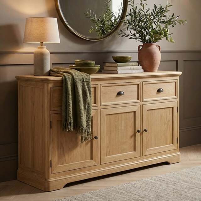 Cambridge Solid Oak Large Sideboard