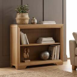 Tilt 100% Solid Oak Small Bookcase