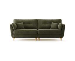 Capri Emerald Boucle Fabric 4 Seater Sofa