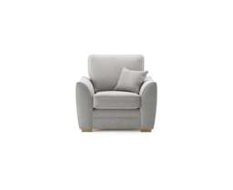 Bella Silver Fabric Armchair