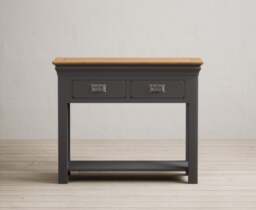 Charwood Oak and Charcoal Painted Console Table