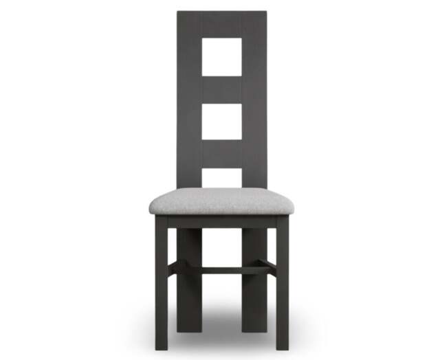 Painted Light Grey Set of 2 Painted Dining Chairs