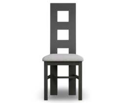 Painted Light Grey Set of 2 Painted Dining Chairs