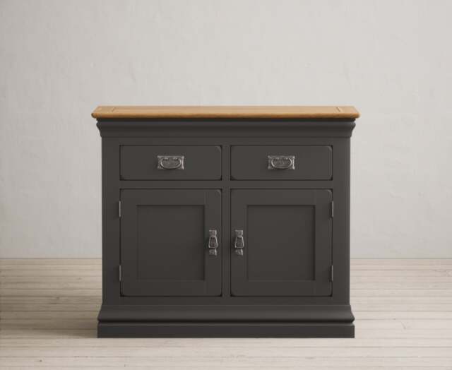 Charwood Oak and Charcoal Painted Small Sideboard