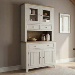 Weymouth Oak and Soft White Painted Small Dresser
