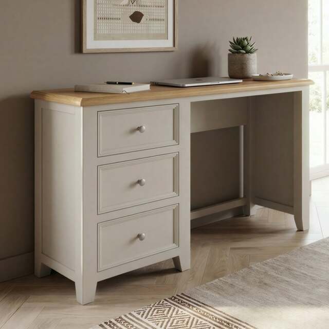 Weymouth Oak and Soft White Painted Dressing Table